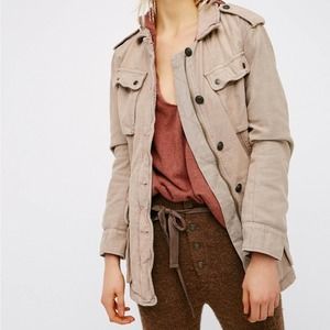 Free People Not Your Brothers Surplus Jacket In Natural